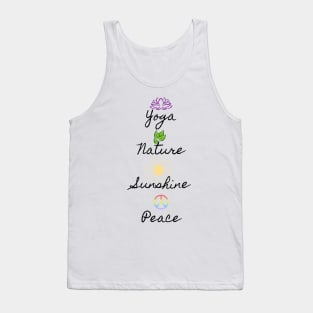 Yoga, Nature, Sunshine, Peace Tank Top